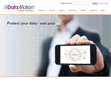 Tablet Screenshot of datamotion.com